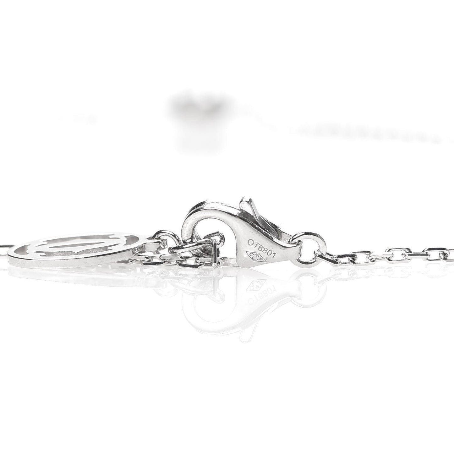 18K White Gold Diamond LM D'Amour Pendant Necklace