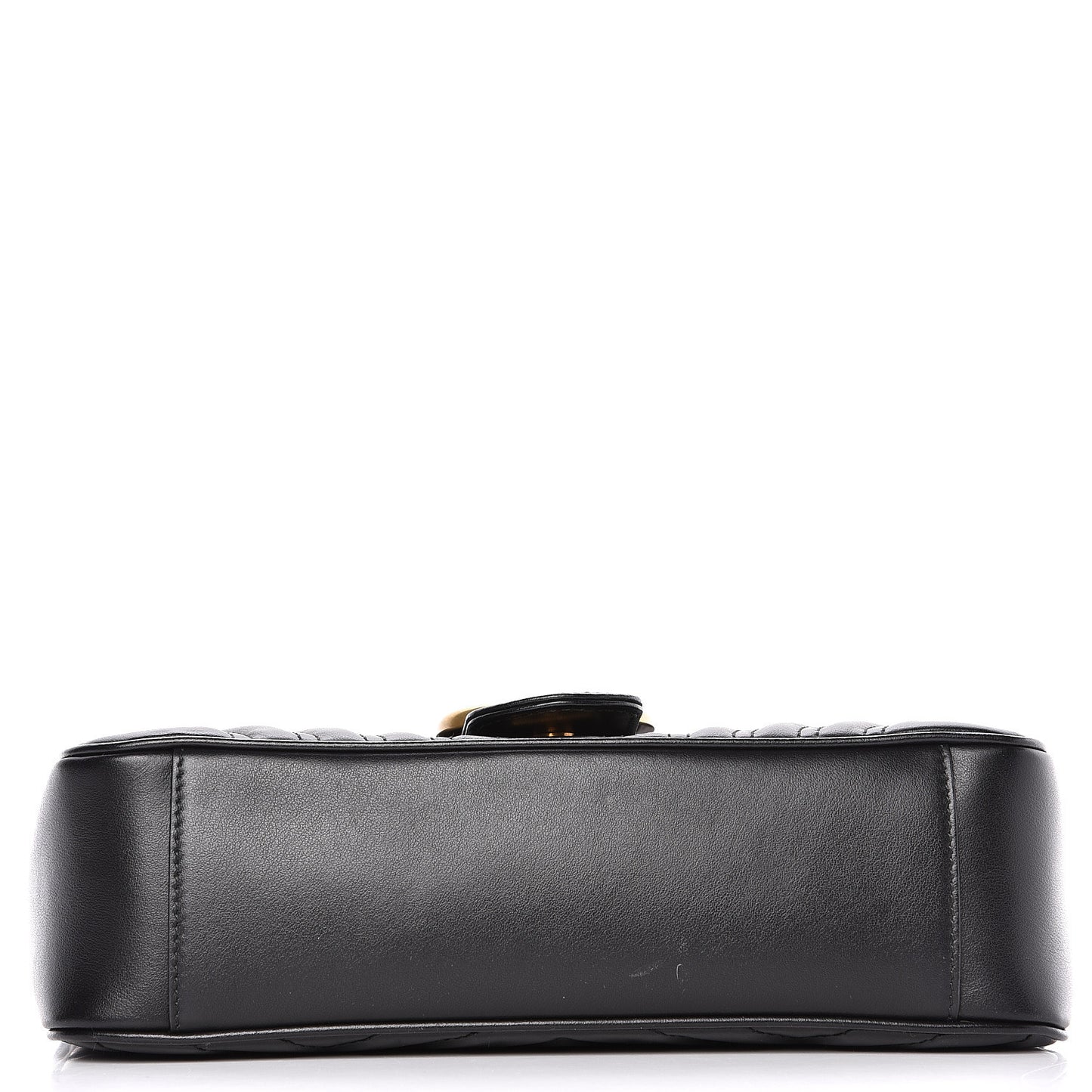 Calfskin Matelasse Small GG Marmont Shoulder Bag Black