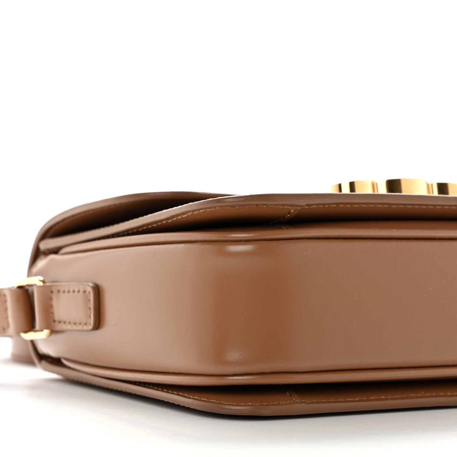Celine Shiny Calfskin Teen Triomphe Bronze 9 of 15