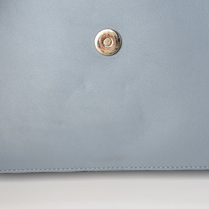 Chloe Suede Calfskin Small Faye Shoulder Bag Fresh Blue 7 of 11