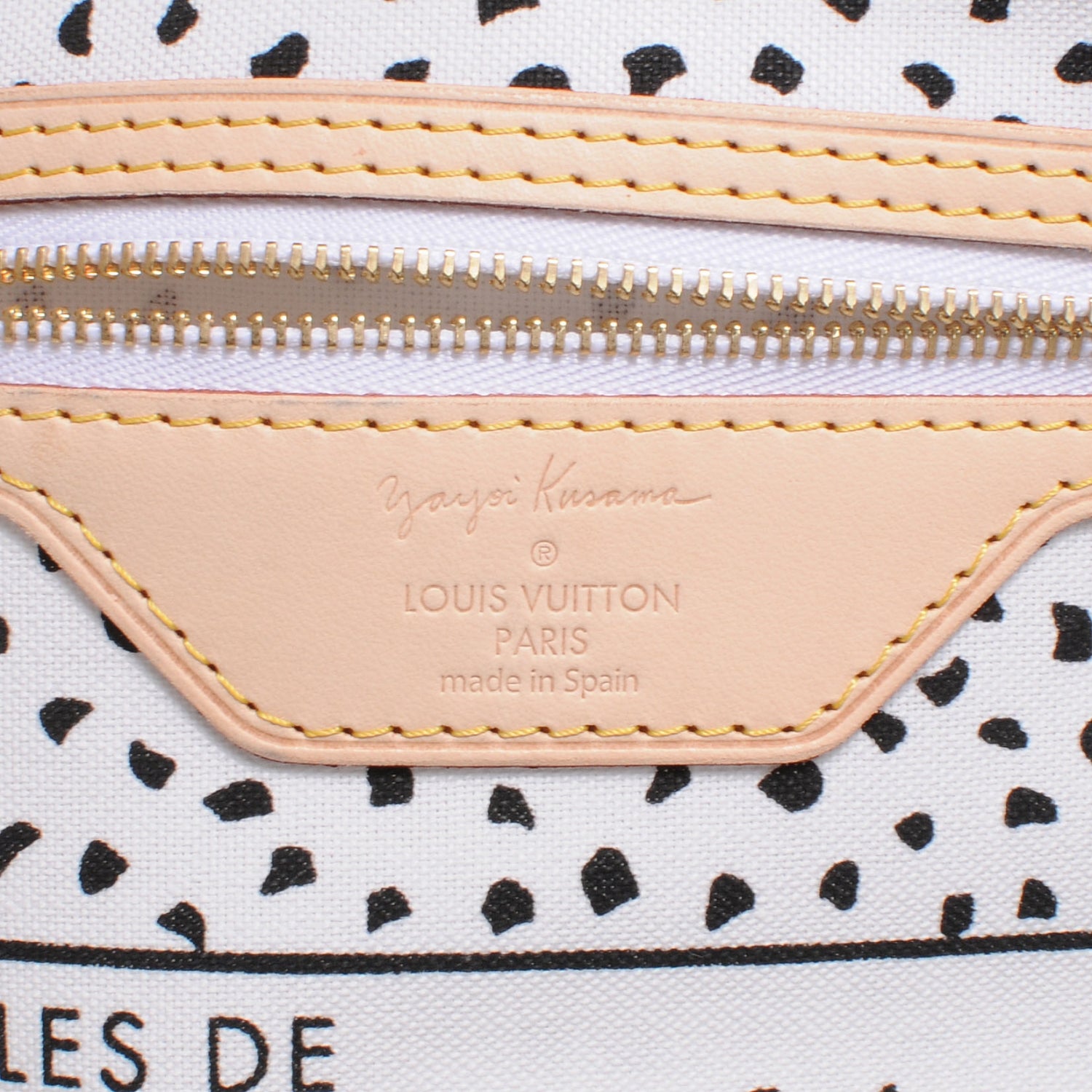 Louis Vuitton Monogram Kusama Waves Neverfull MM White 6 of 7