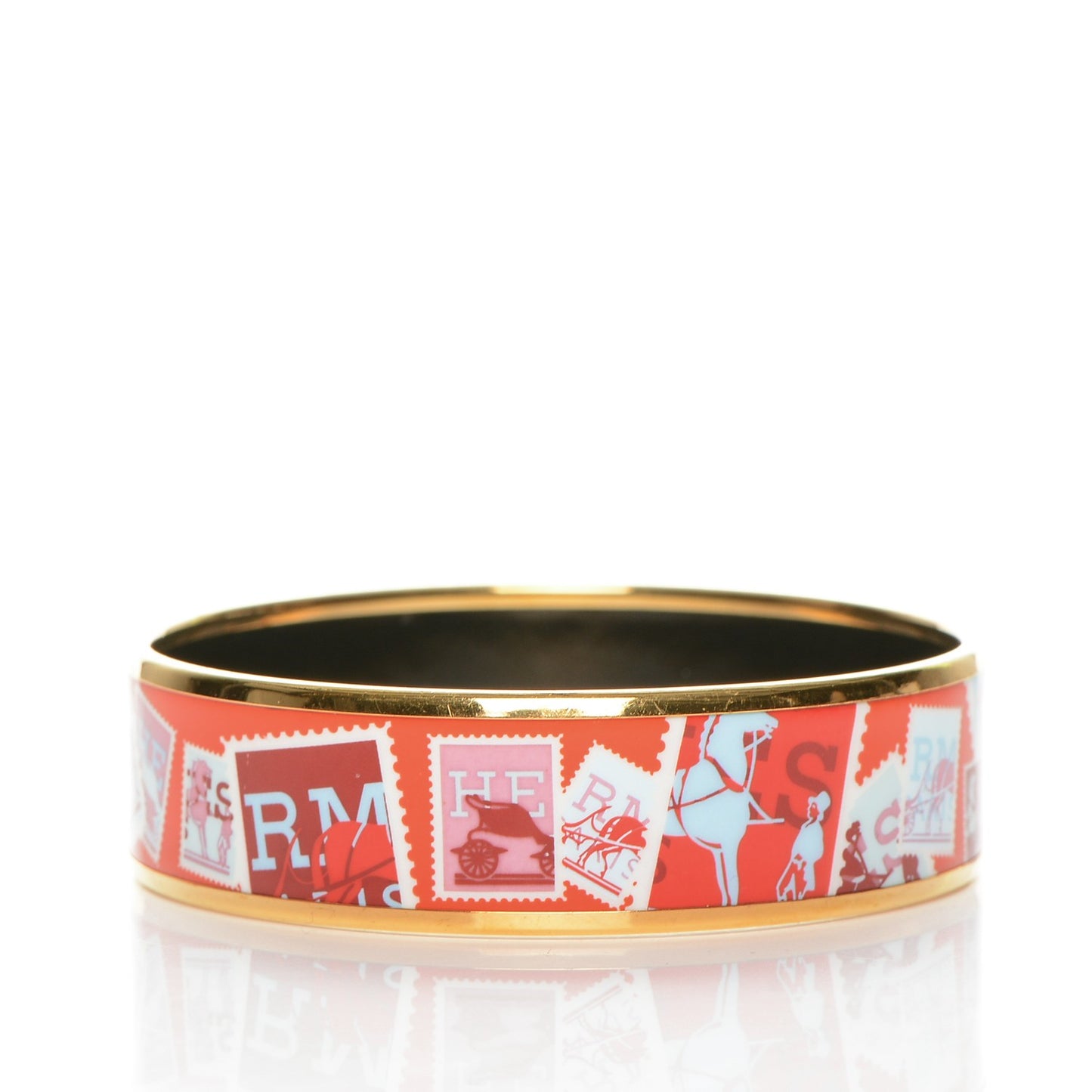 Enamel Printed De Passage a Paris Wide Bracelet 65