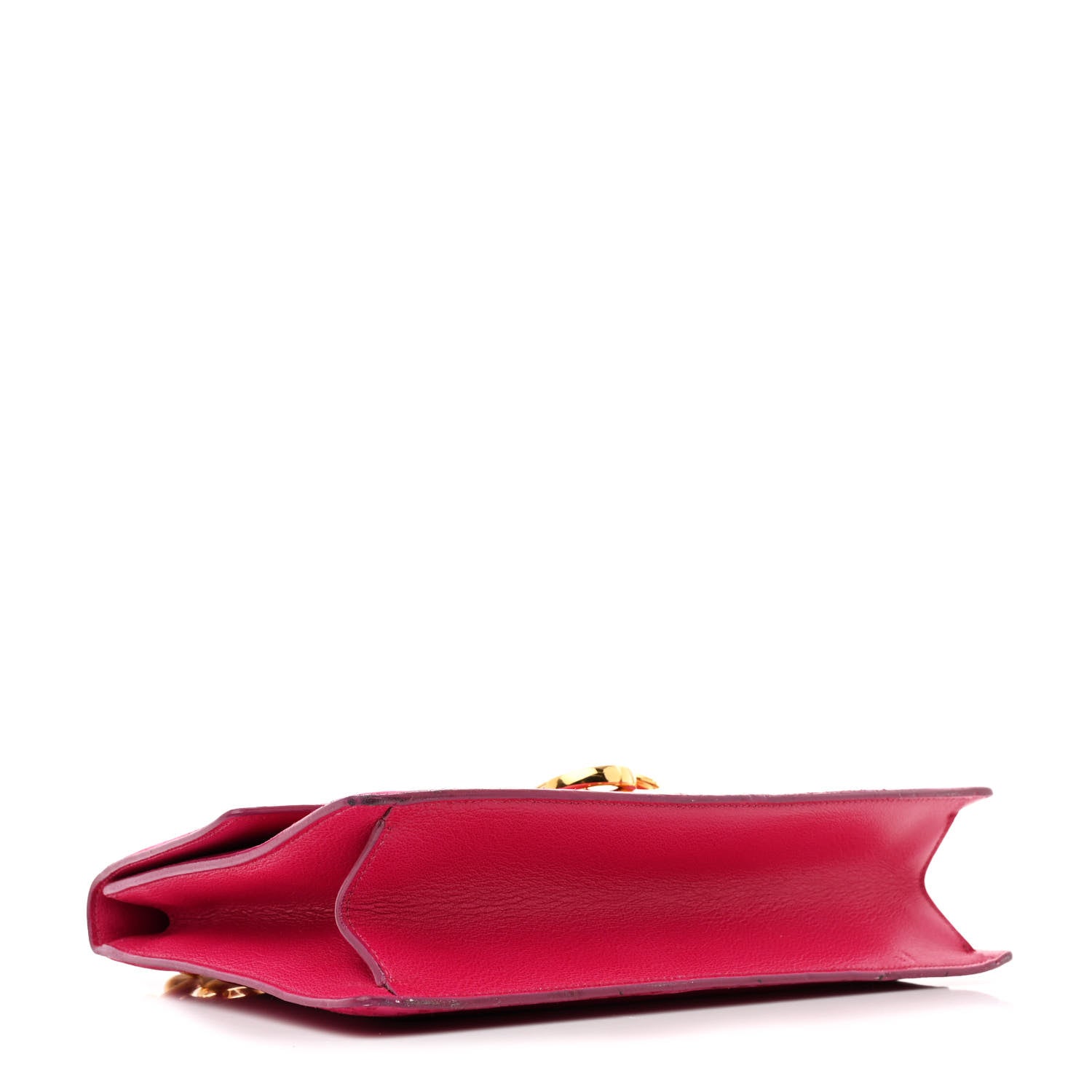 Tom Ford Suede Large Clip Shoulder Bag Hot Pink 4 of 12