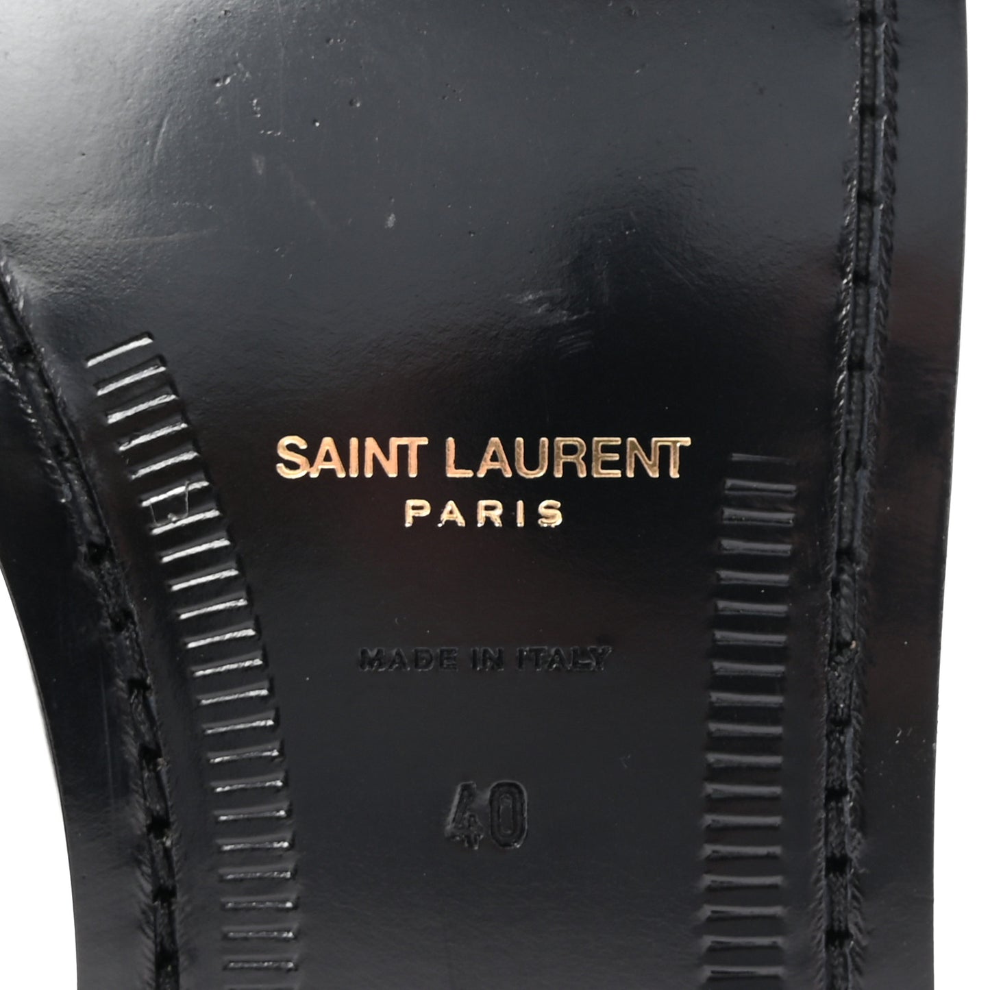 Calfskin Penny Loafers 40 Black