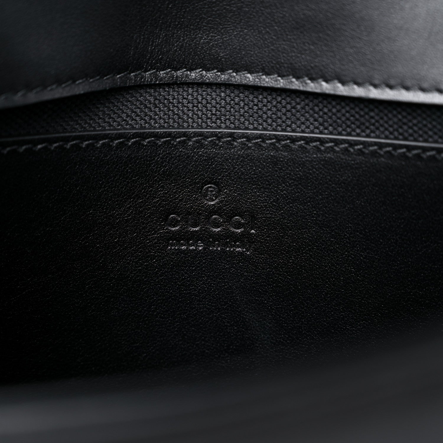Gucci Calfskin Matelasse Monochrome Mini GG Marmont Shoulder Bag Black 5 of 9