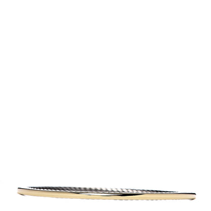 David Yurman Sterling Silver 18K Yellow Gold Cable Bangle Bracelet 3 of 4