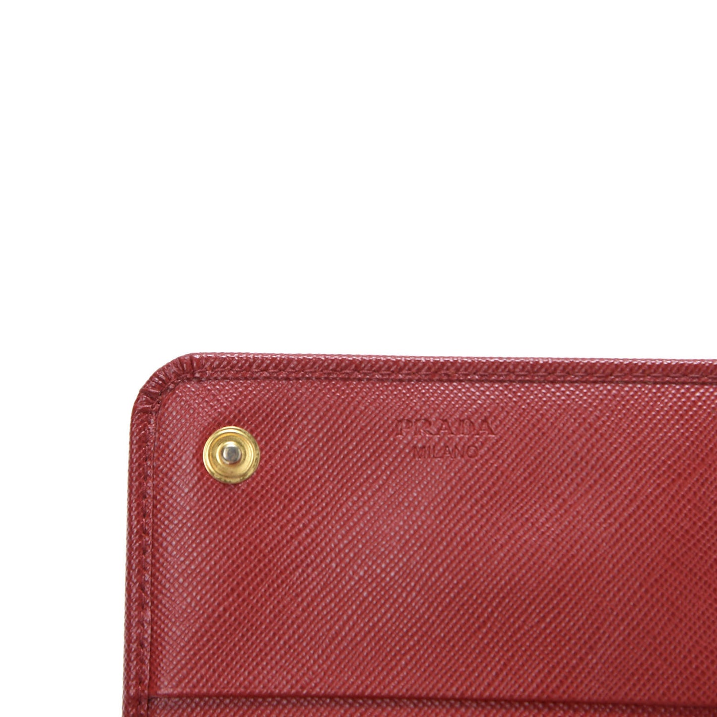 Saffiano Triangle Continental Flap Wallet Fuoco