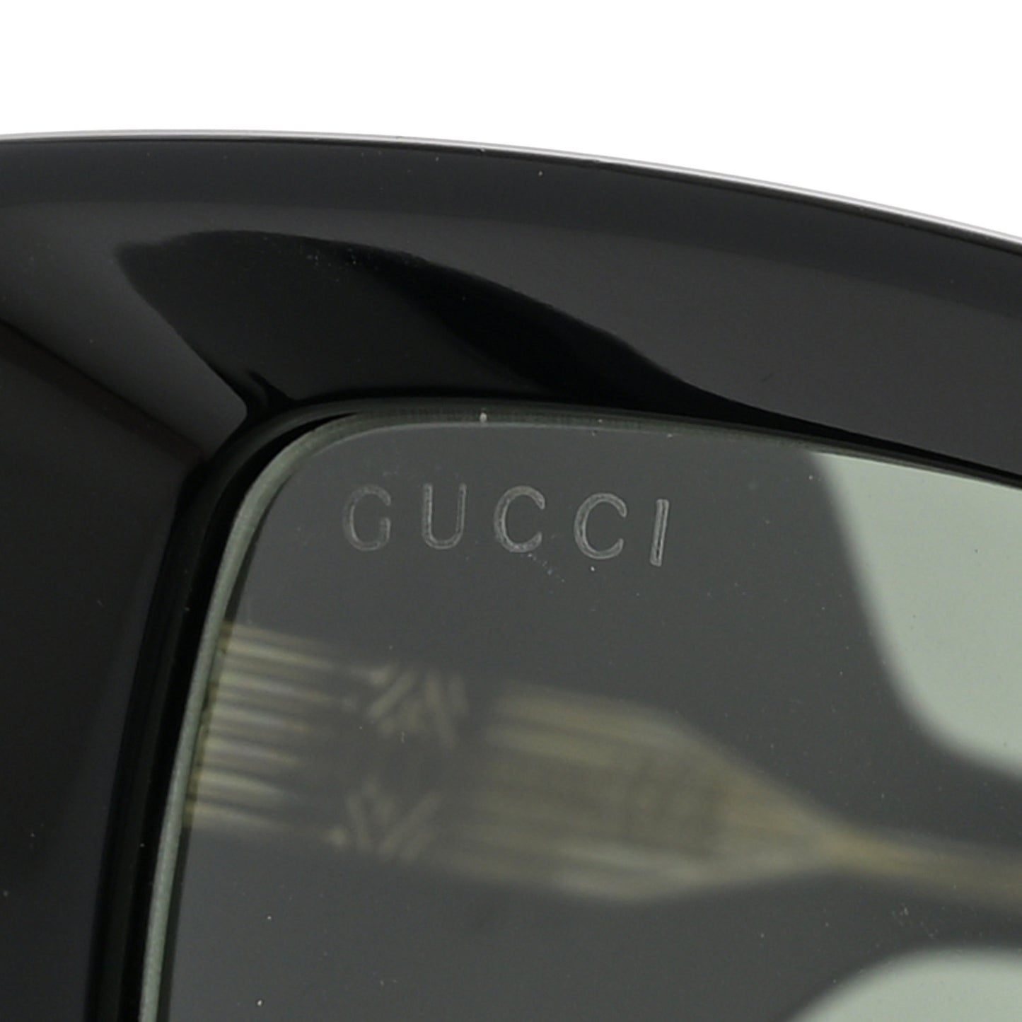 Acetate Rectangle Frame Sunglasses GG1528S Black