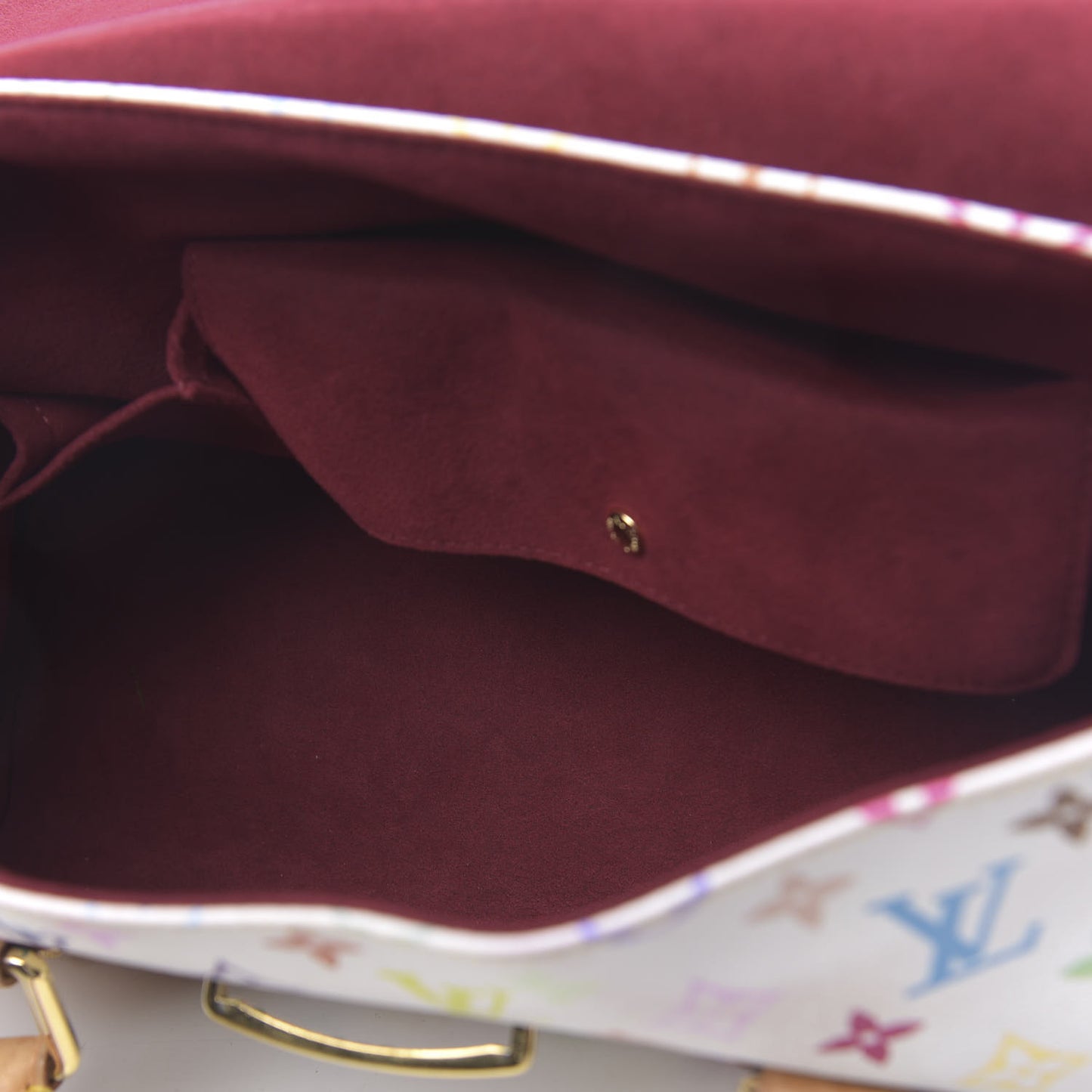 Monogram Multicolor Beverly GM White