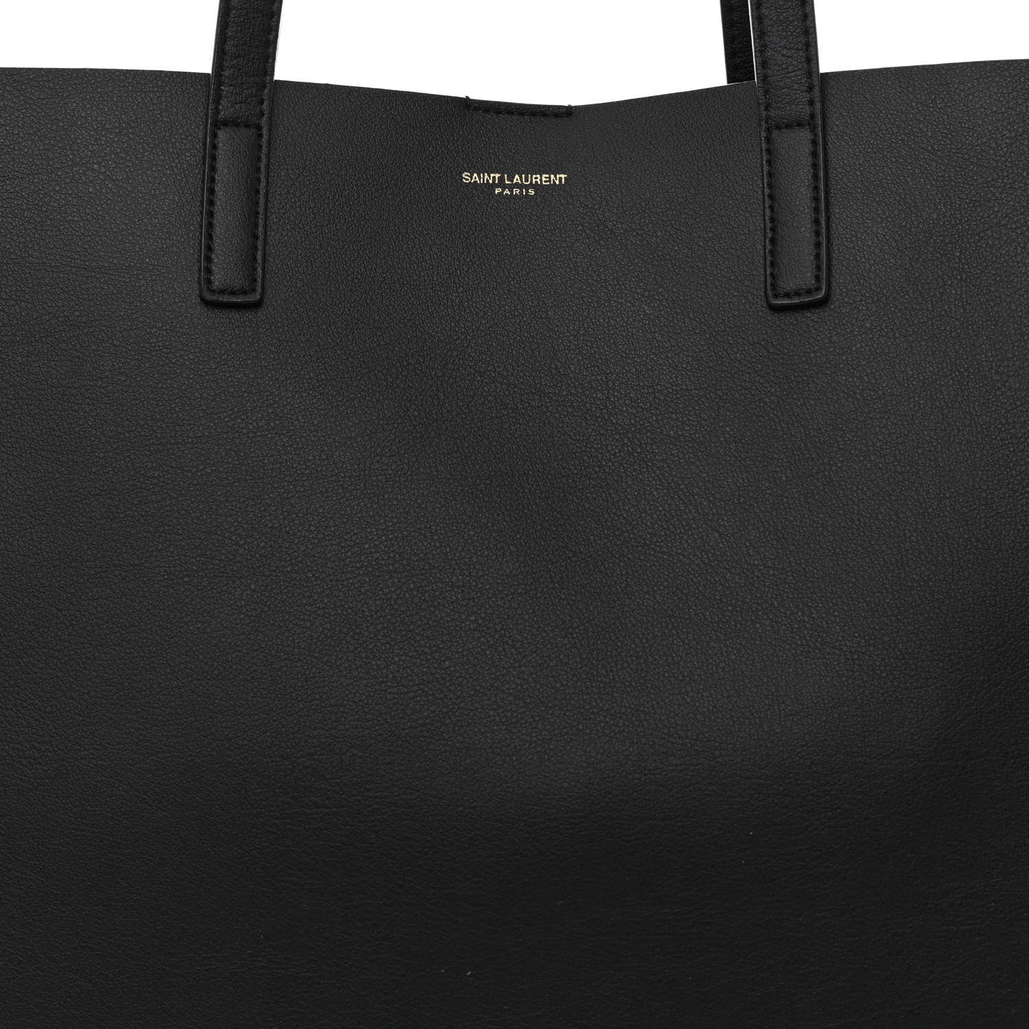 Saint Laurent Calfskin Large Shopping Tote Black 9 of 11