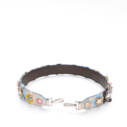 Fendi Vitello Dolce Flowerland Studded Strap You Camelia Moresco Multicolor 5 of 5