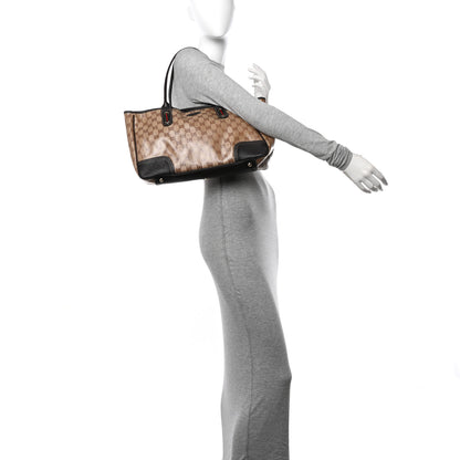 Gucci Crystal Monogram Medium Princy Tote Dark Brown 2 of 14