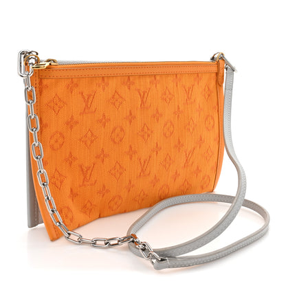 Louis Vuitton Monogram Antartica Double Flat Messenger 3 of 10
