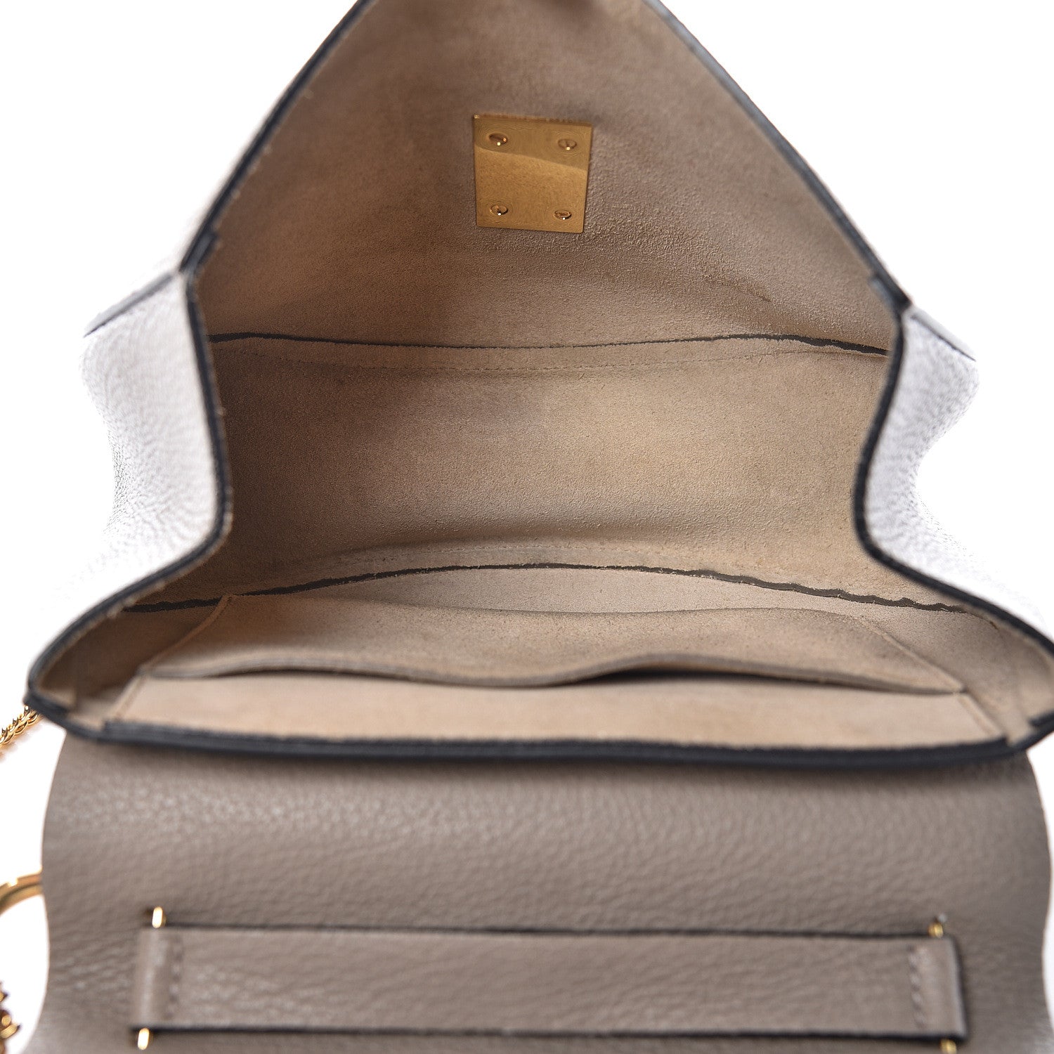 Chloe Grained Lambskin Drew Shoulder Bag Motty Grey 7 of 10