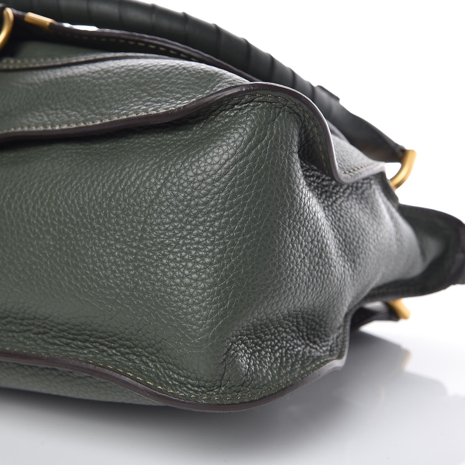 Chloe Calfskin Medium Marcie Satchel Midnight Green 10 of 10