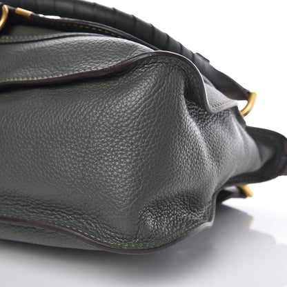 Chloe Calfskin Medium Marcie Satchel Midnight Green 10 of 10