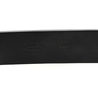 Chanel Lambskin Crystal Logo Belt 85 34 Black 3 of 3