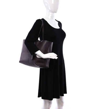 Saint Laurent Calfskin Large Shopping Tote Old Bordeaux 2 of 18