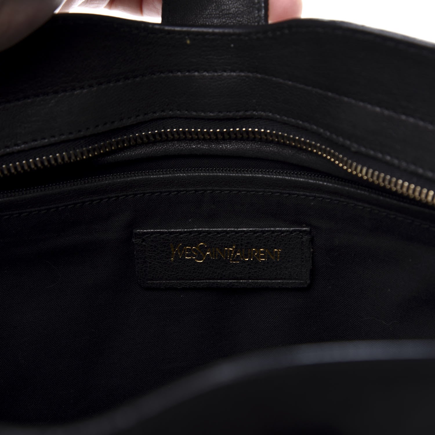 Saint Laurent Sheepskin Small Cabas ChYc Black 8 of 14