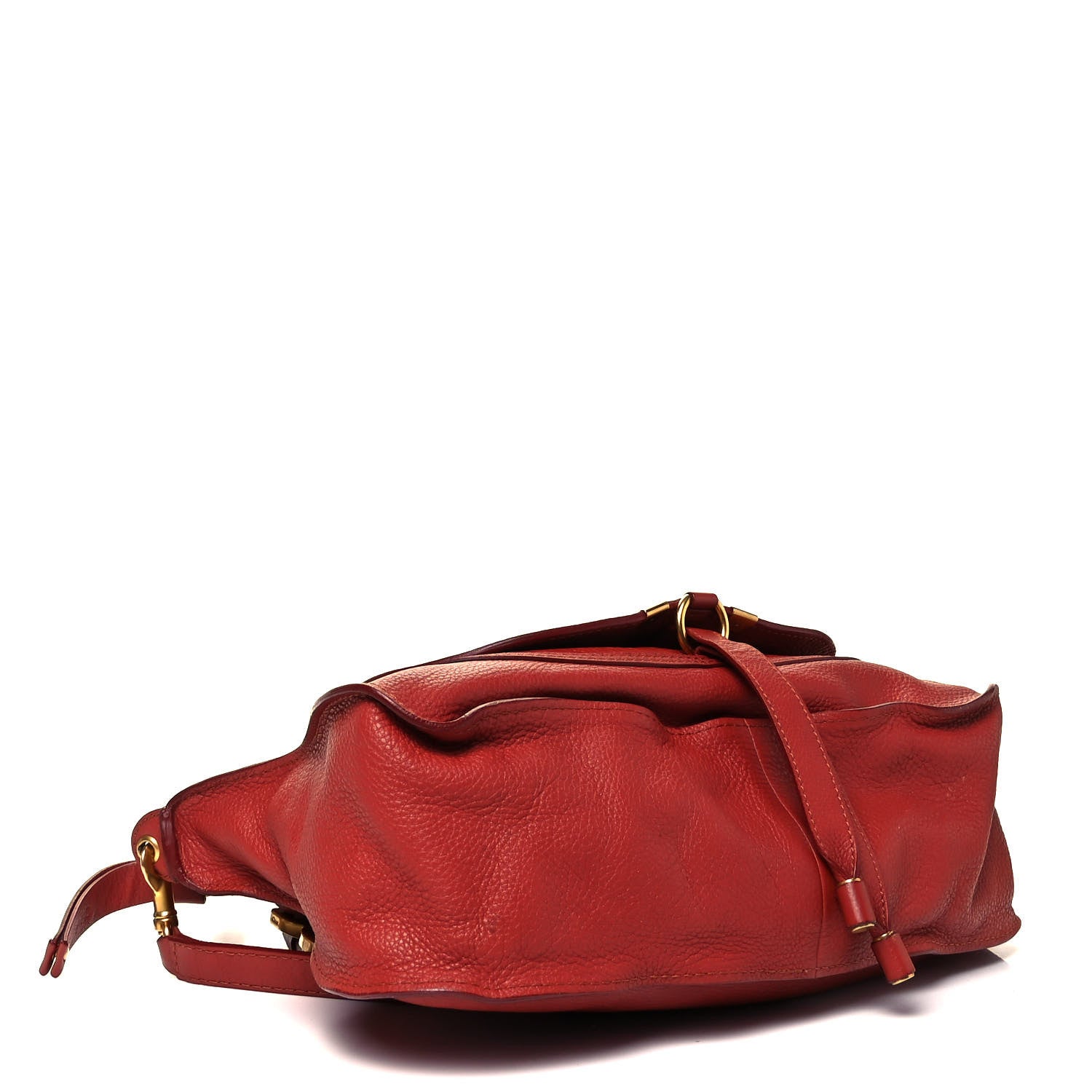 Chloe Calfskin Medium Marcie Satchel Peony Red 4 of 9