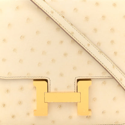 Hermes Ostrich Constance 18 Beton 8 of 11