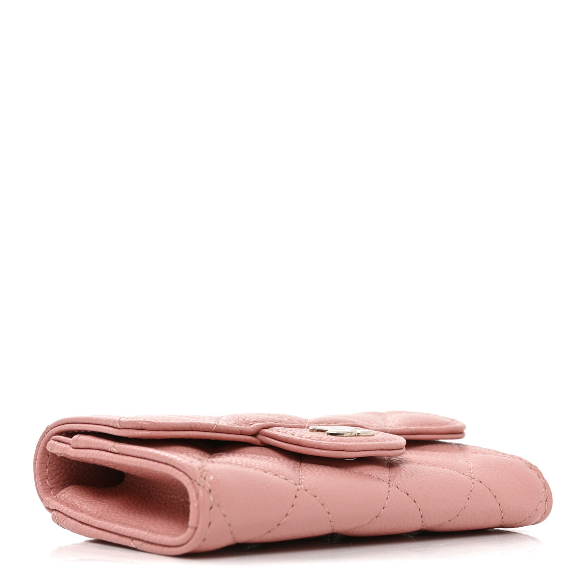 Chanel Caviar Quilted Flap Card Holder Wallet Light Pink 4 of 8