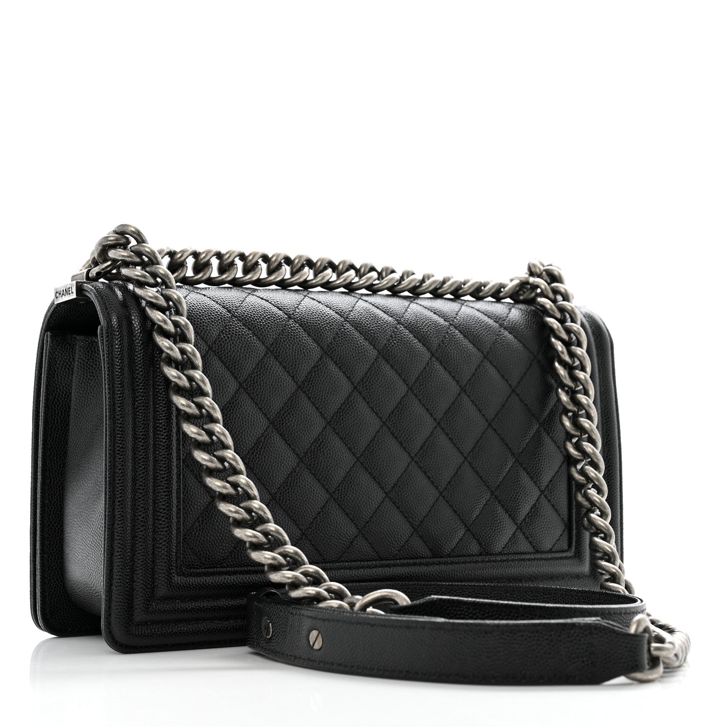 Chanel Caviar Quilted Medium Boy Flap Black 3 of 11