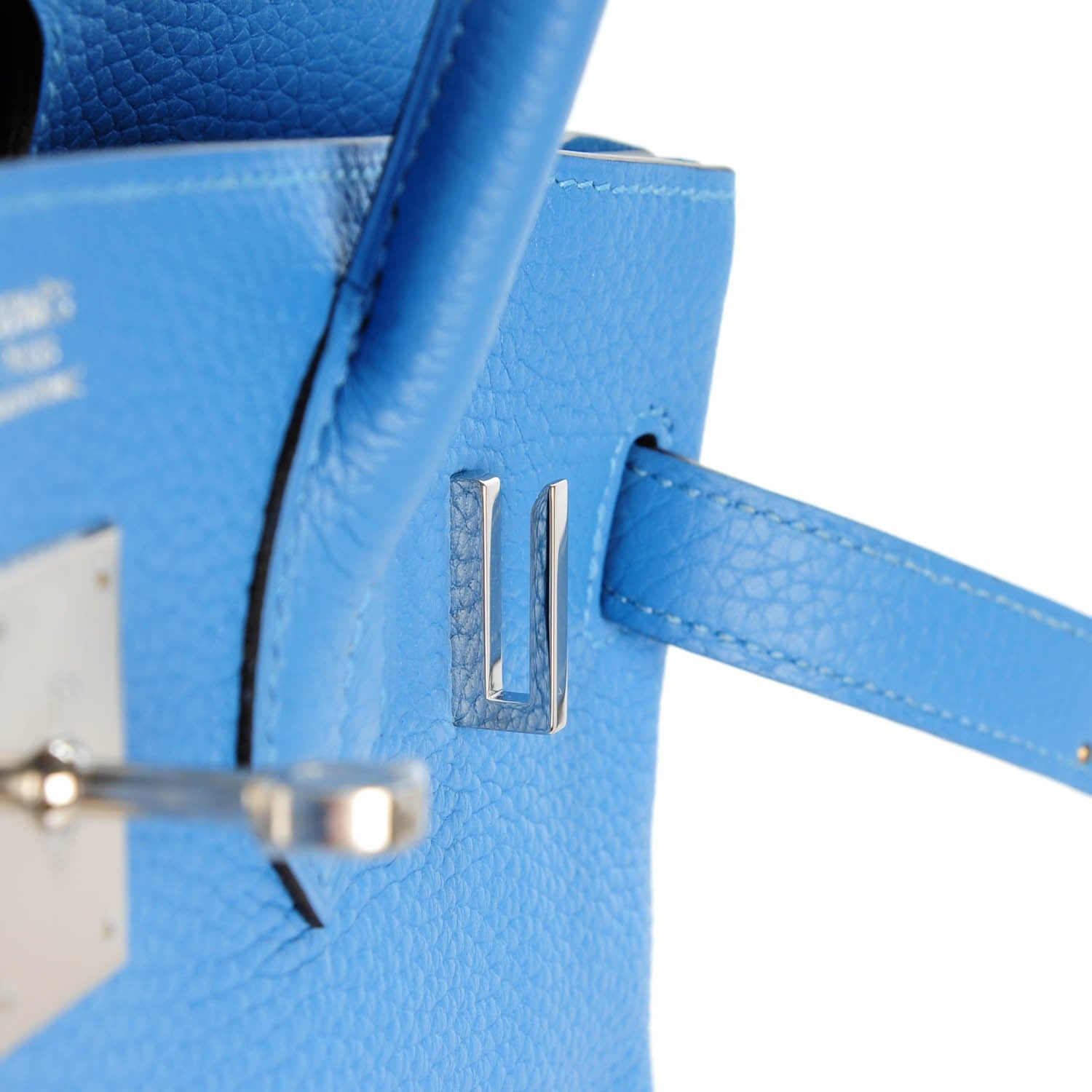 Hermes Taurillon Clemence Birkin 30 Bleu Paradis 14 of 23