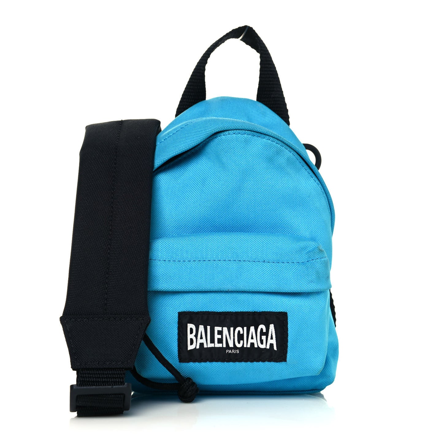 Recycled Casual Nylon Mini Oversized Backpack Cyclades Blue