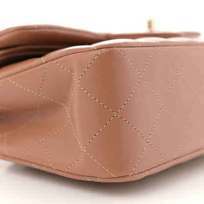 Chanel Lambskin Quilted Small Double Flap Brown 9 of 11