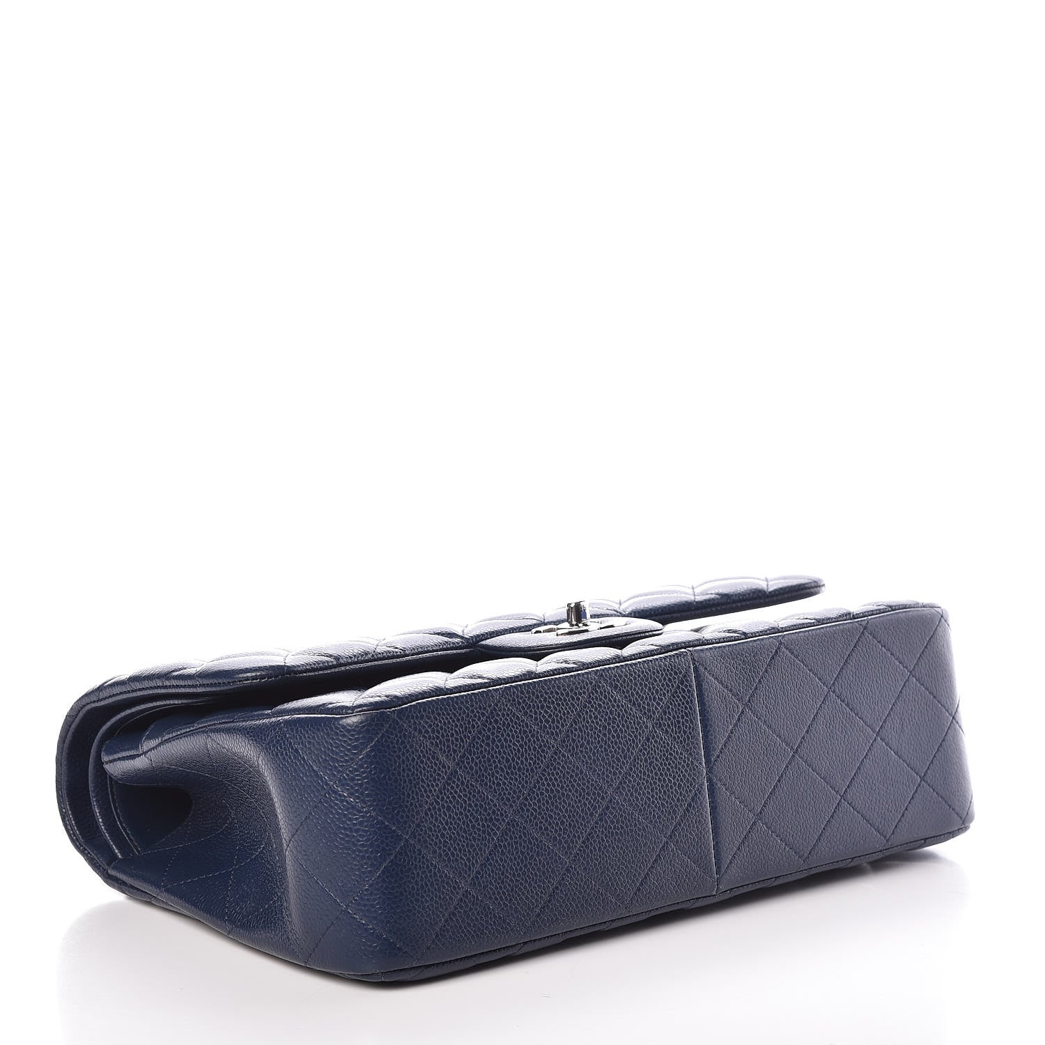 Chanel Caviar Quilted Jumbo Double Flap Navy Blue 5 of 12