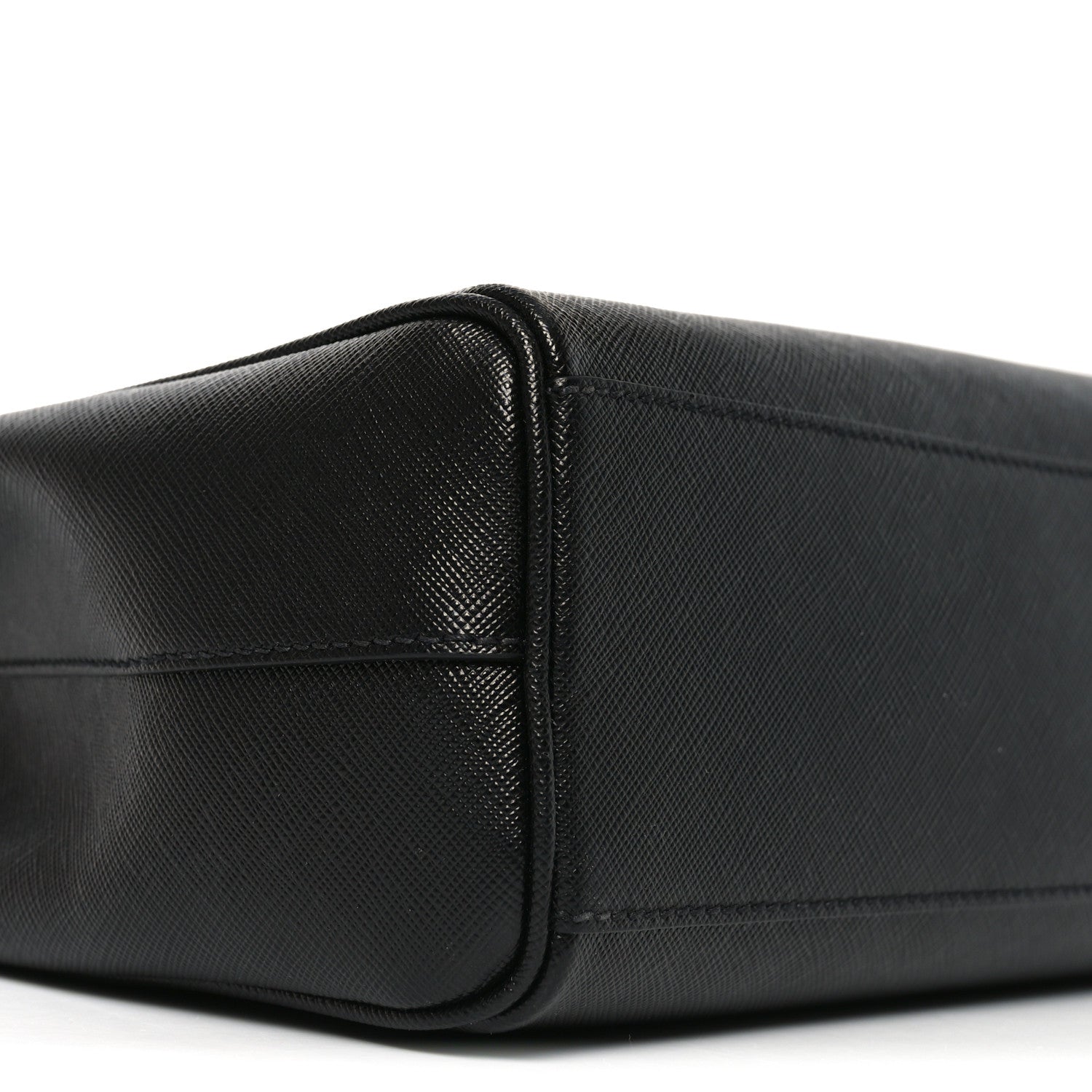 Prada Saffiano Travel Extra Large Galleria Double Zip Tote Black 8 of 9