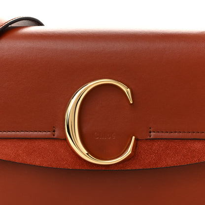 Chloe Calfskin Small C Double Carry Sepia Brown 8 of 12