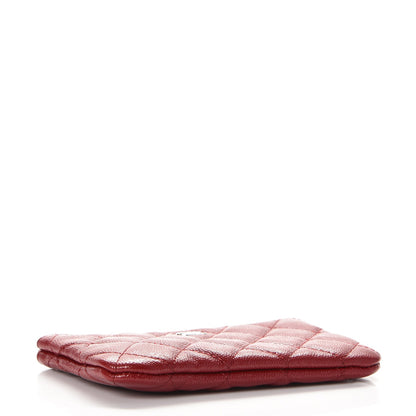 Chanel Caviar Quilted Small Cosmetic Case Dark Red 4 of 8