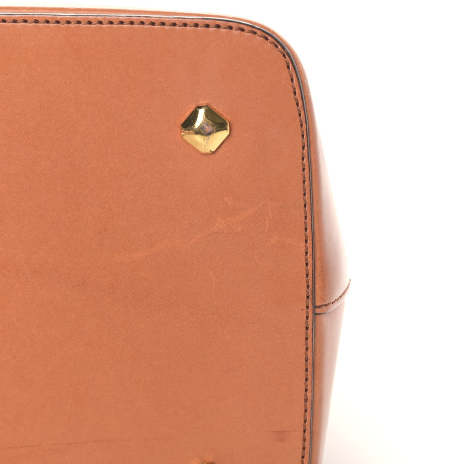 MCM Visetos Heritage Bowler Bag Cognac 9 of 11