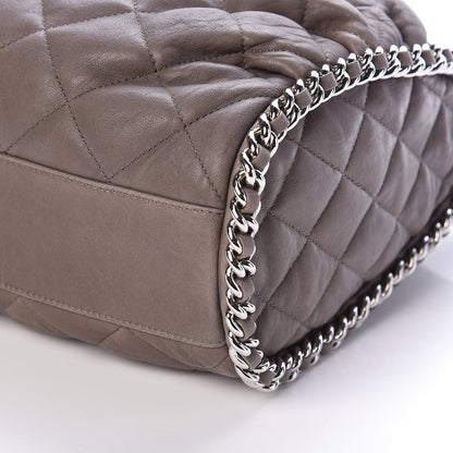 Chanel Washed Lambskin Chain Around Hobo Grey 10 of 10