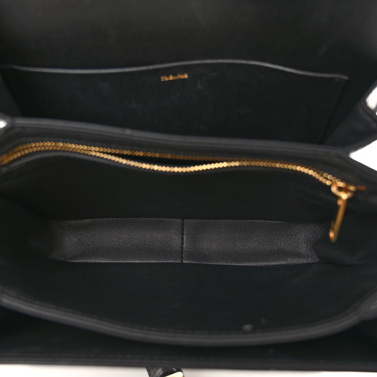 Celine Shiny Calfskin Medium Triomphe Black 6 of 14
