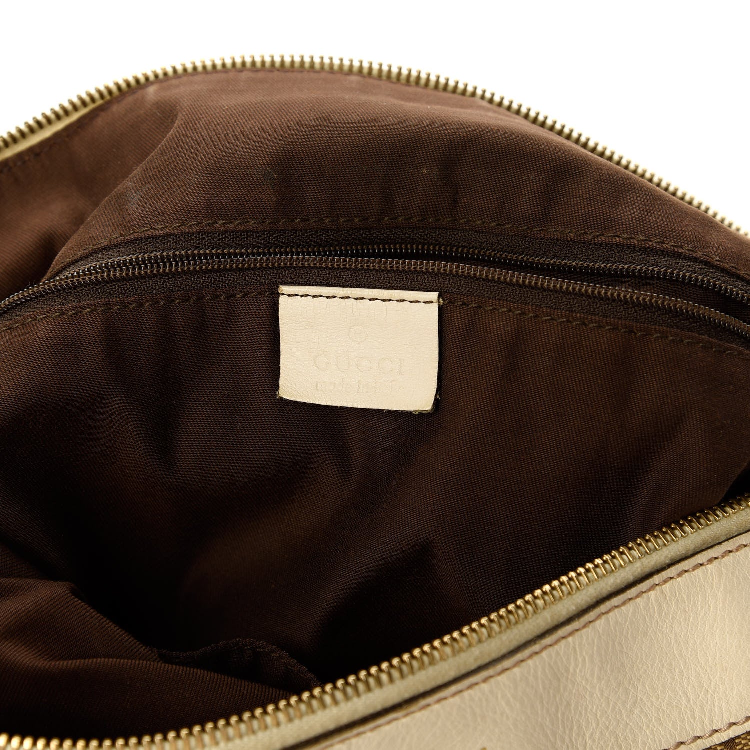 Gucci Monogram D Gold Large Messenger White 6 of 10