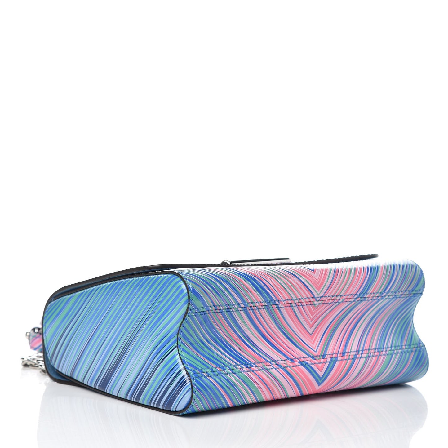 Epi Tropical Twist Shoulder Bag MM Blue Rose