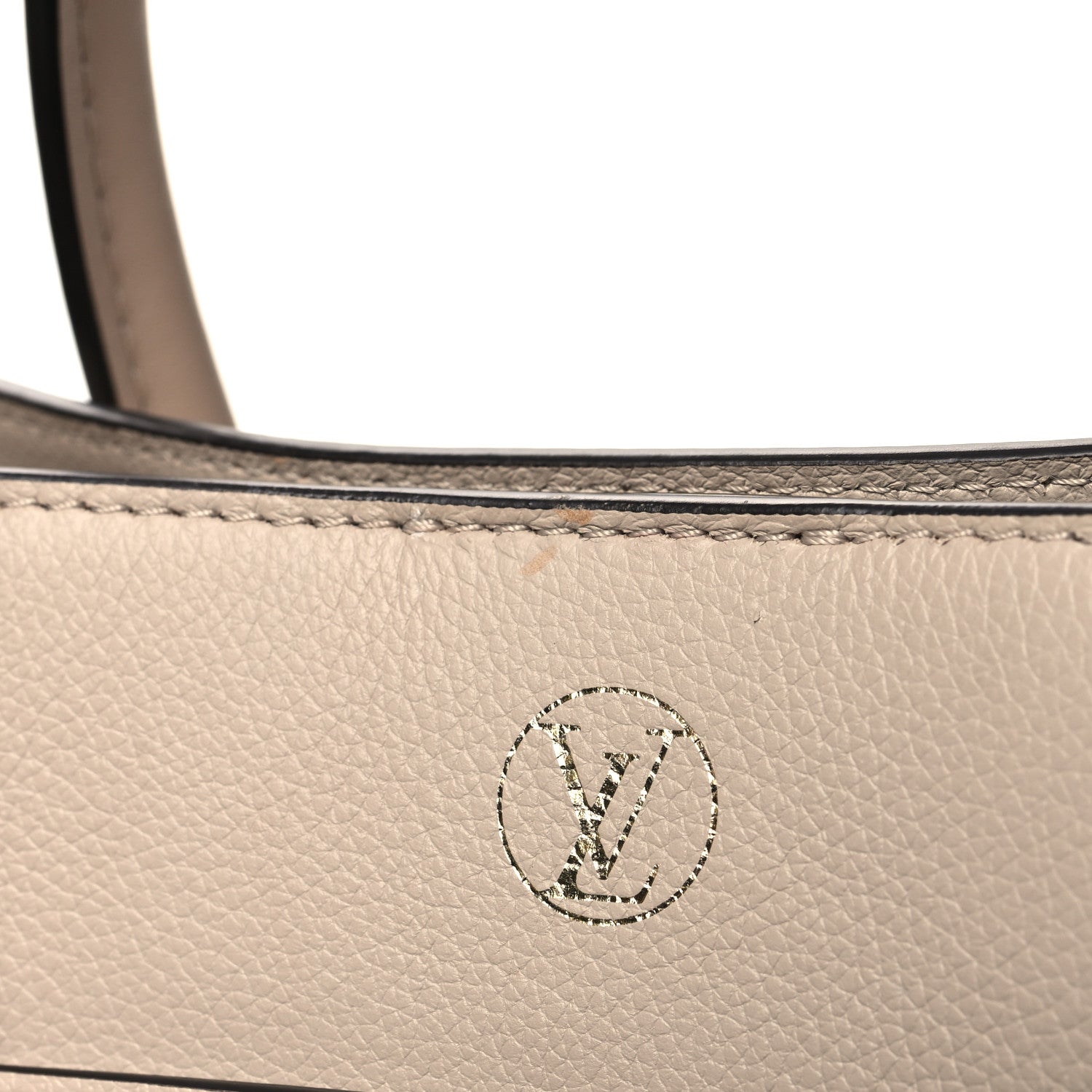 Louis Vuitton Calfskin Monogram On My Side MM Greige 11 of 11