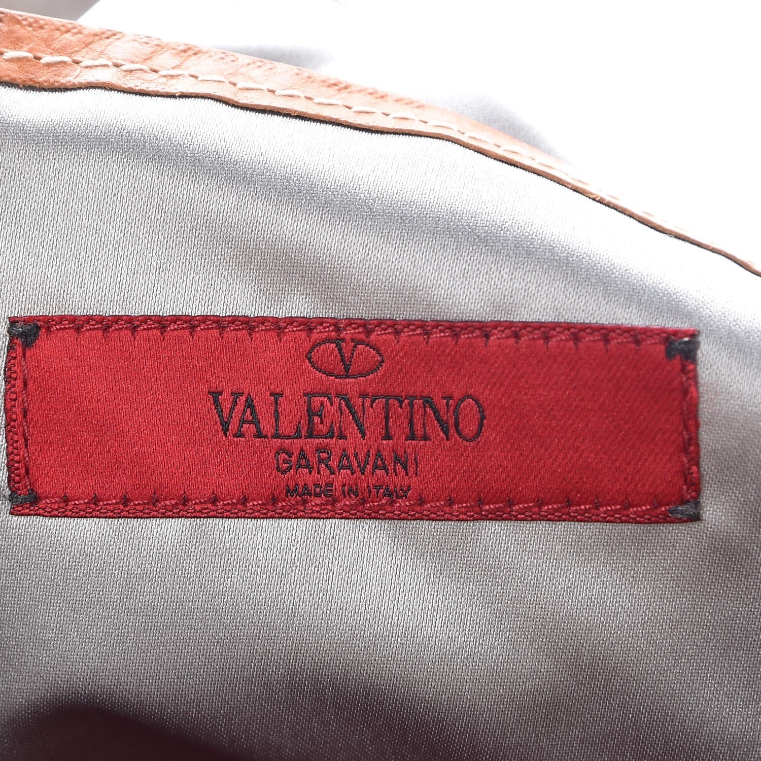 Valentino Garavani Canvas Rosette Tote Beige 6 of 7