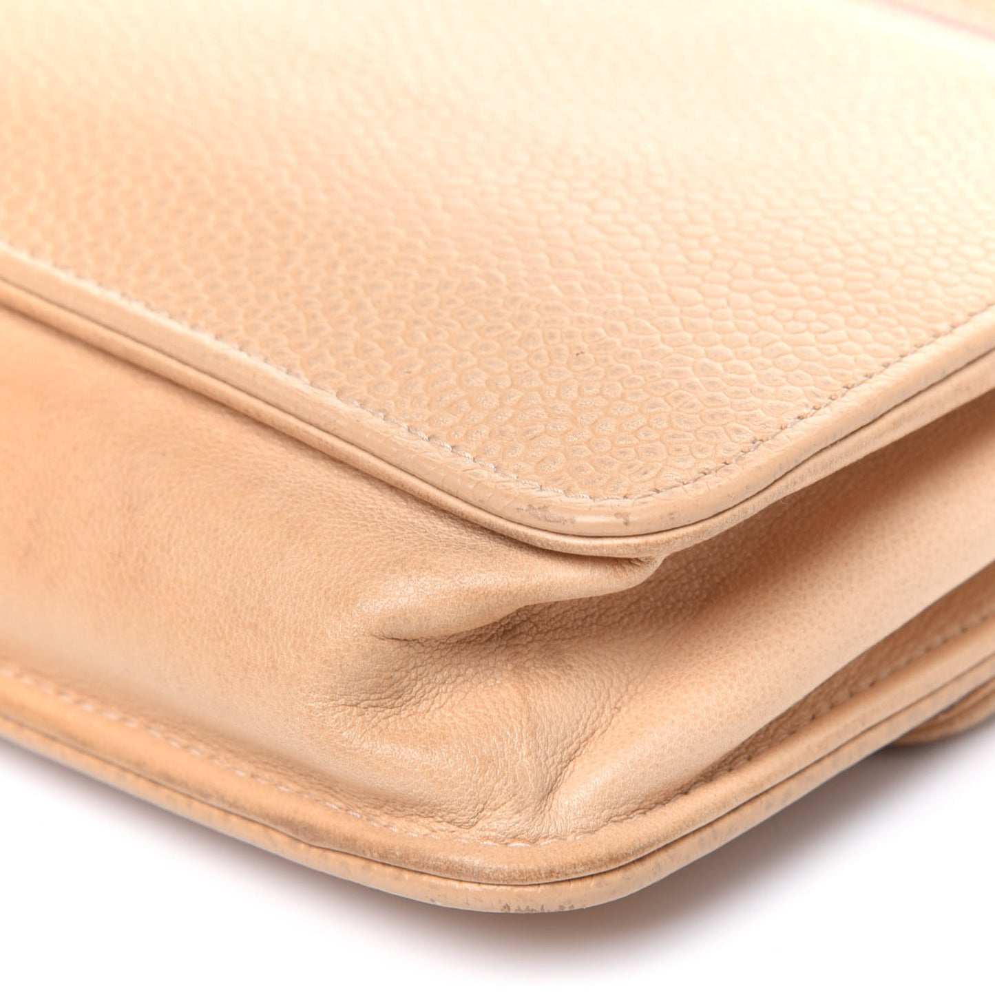 Caviar Timeless CC Wallet on Chain WOC Beige