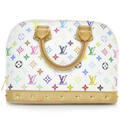 Louis Vuitton Monogram Multicolor Alma White 4 of 8