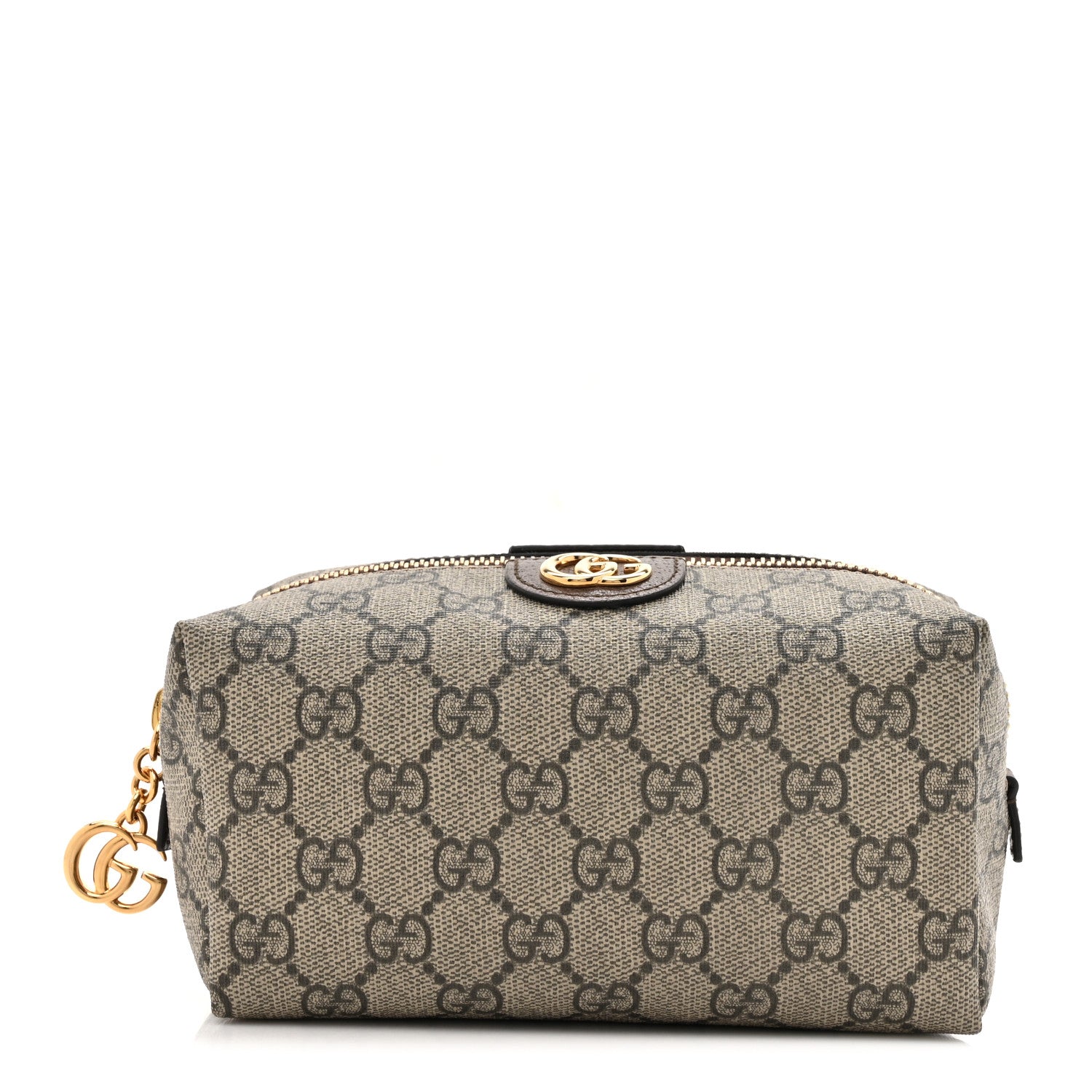 Gucci Soft GG Supreme Monogram Calfskin Medium Ophidia Cosmetic Case Beige Ebony New Acero 1 of 8