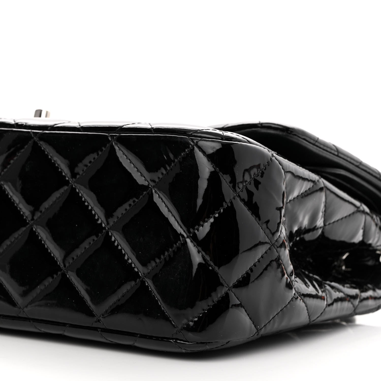 Chanel Patent Quilted Jumbo Double Flap Black 10 of 10