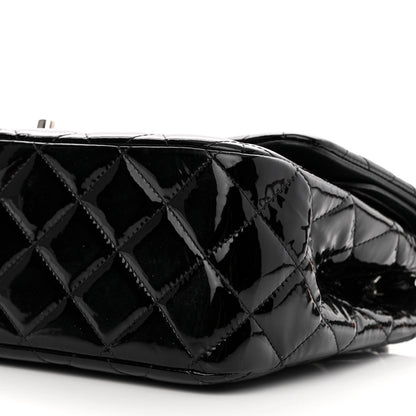 Chanel Patent Quilted Jumbo Double Flap Black 10 of 10