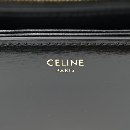 Celine Shiny Calfskin Teen Triomphe Black 6 of 10