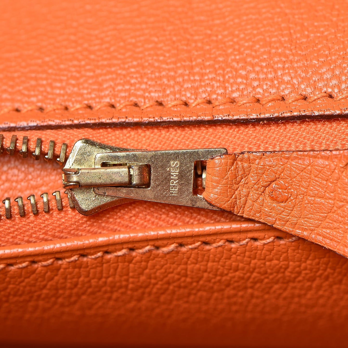 Ostrich Birkin 35 Orange