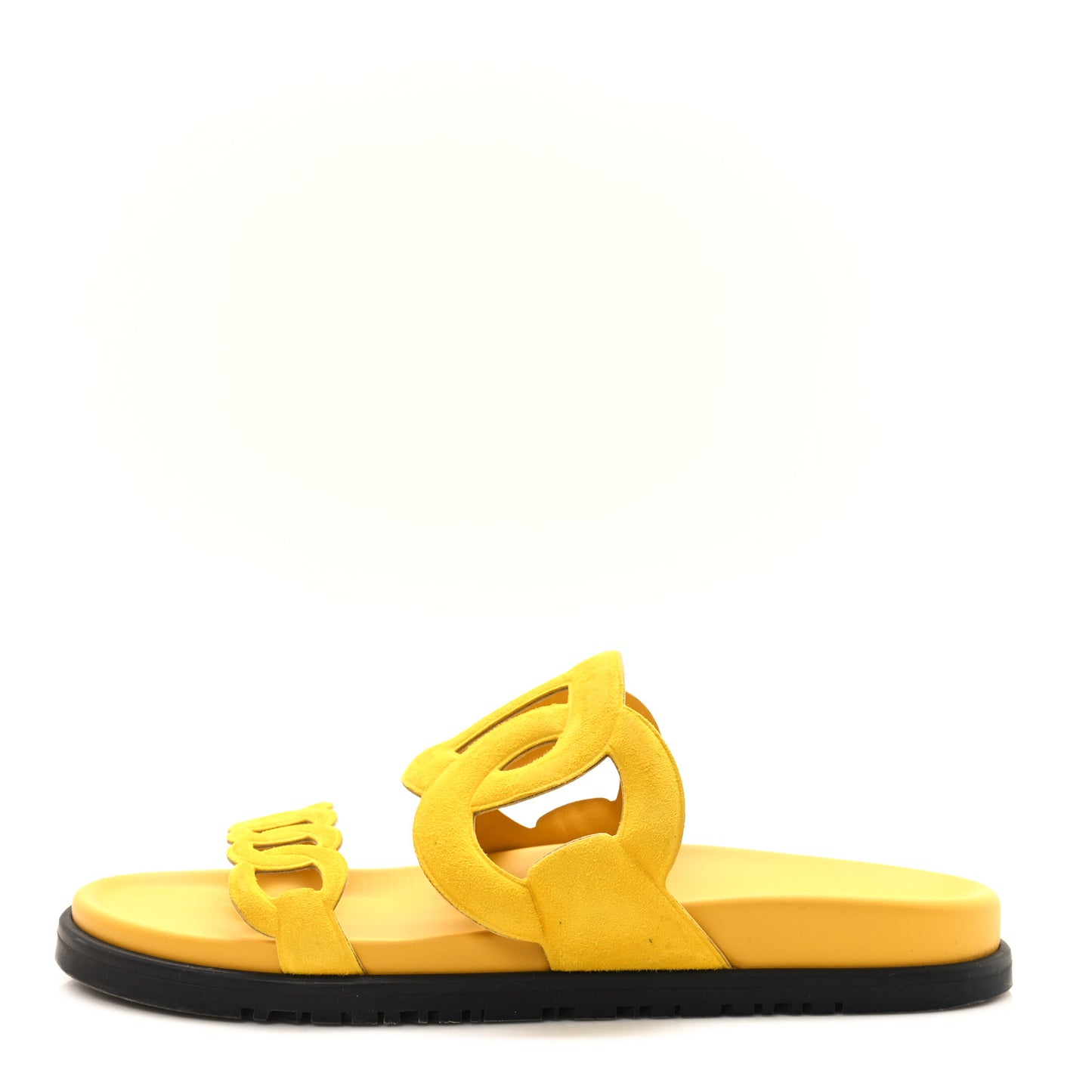 Suede Goatskin Extra Sandals 39 Jaune Sable