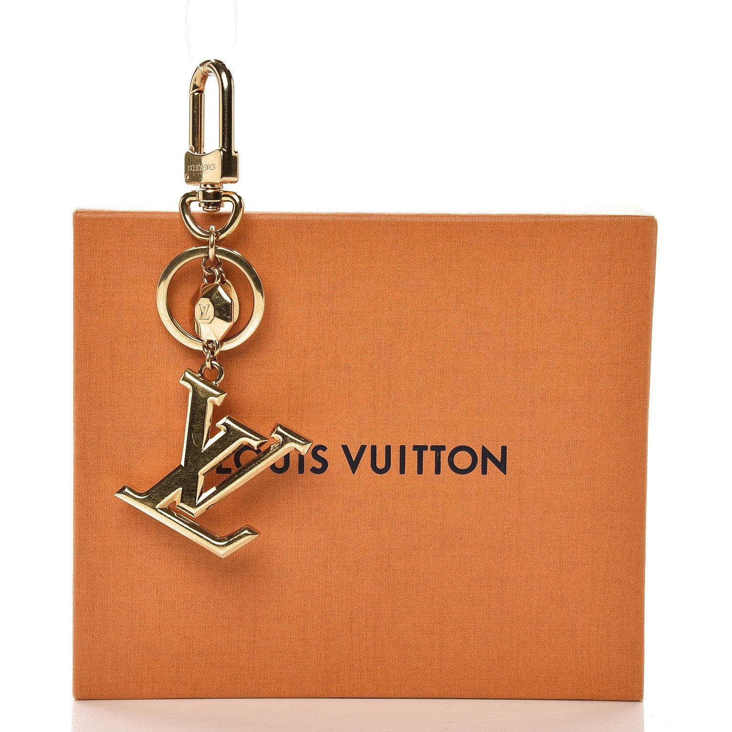 Louis Vuitton LV Facettes Bag Charm Key Holder Gold 4 of 4